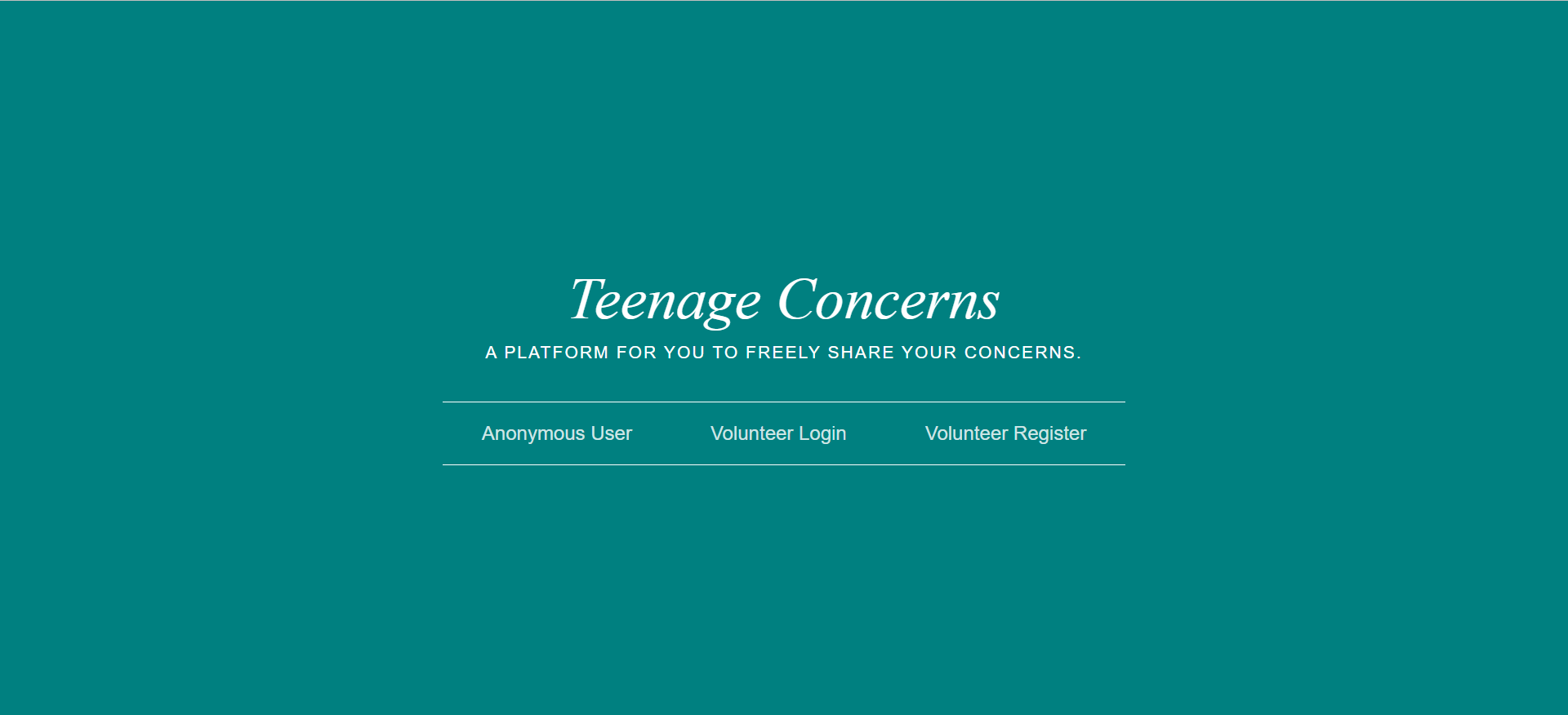Teenage Concerns